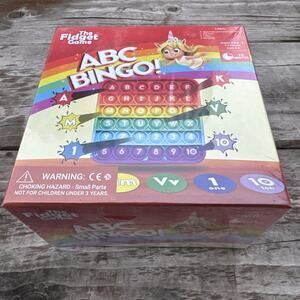 The Fidget Game ABC Bingo - Six Educational Alphabet Bingo Popping Mats